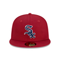 Chicago White Sox Bordeaux 59FIFTY MLB Fitted Hat